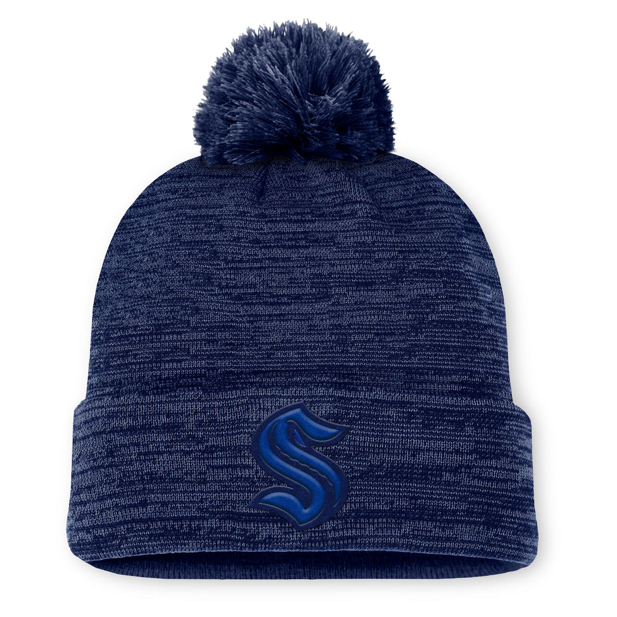 Seattle Kraken Road Navy Pom Beanie