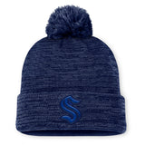 Seattle Kraken Road Navy Pom Beanie