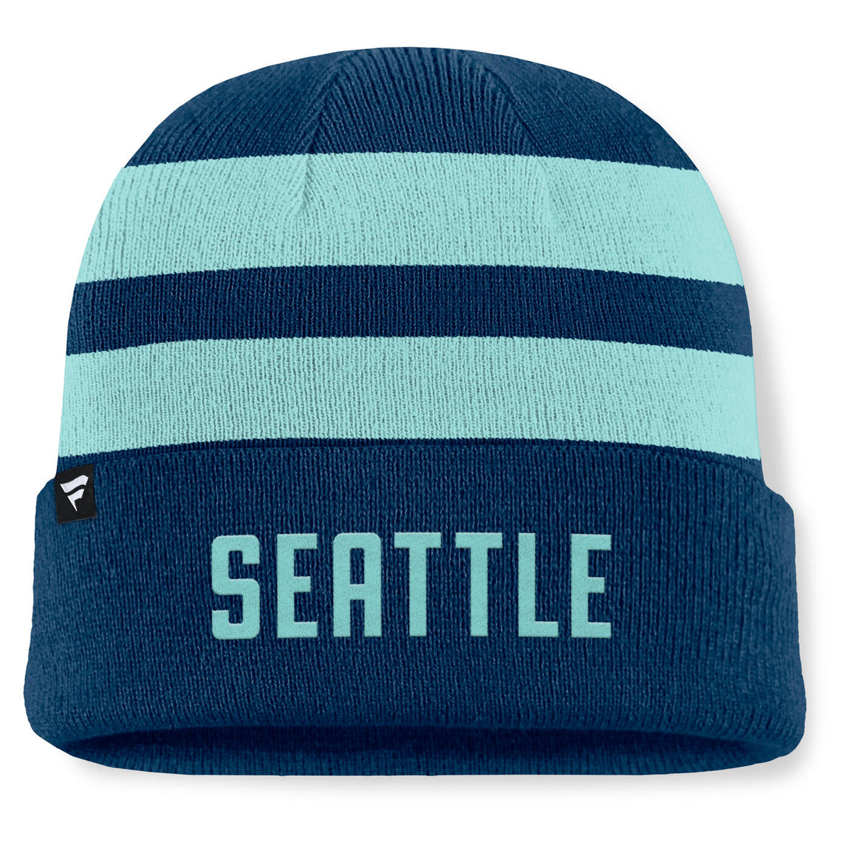 Seattle Kraken Swipe Stripe Cuffed Beanie