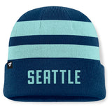 Seattle Kraken Swipe Stripe Cuffed Beanie