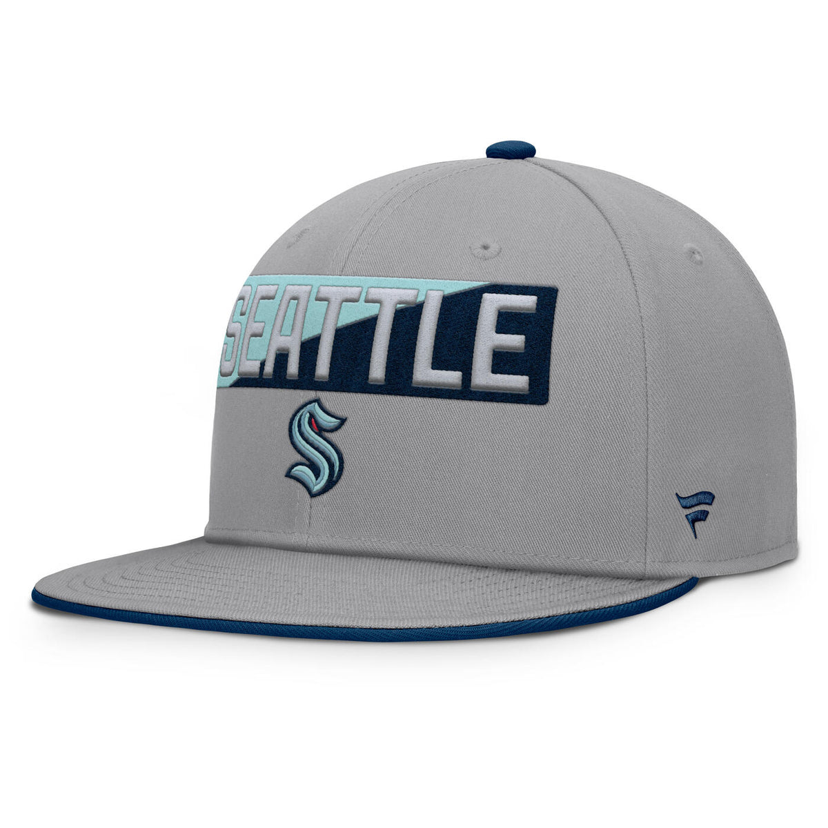 Seattle Kraken Duo Split Gray Snapback