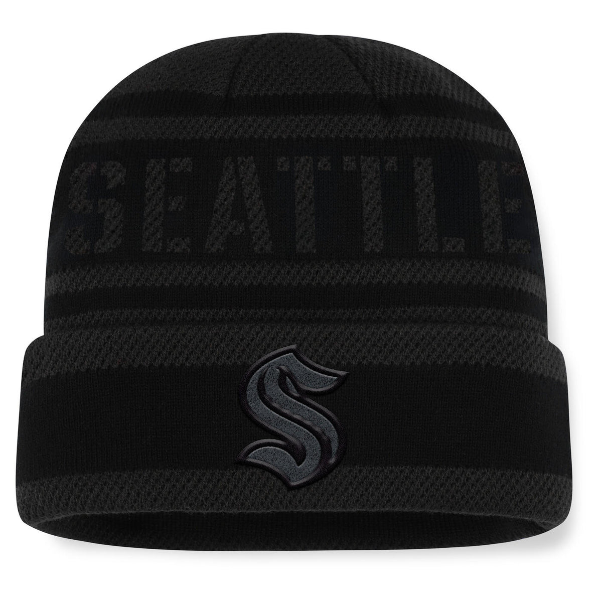Seattle Kraken Recon Cuffed Beanie Black