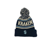 Seattle Kraken Kraken Navy Vintage Pom Knit
