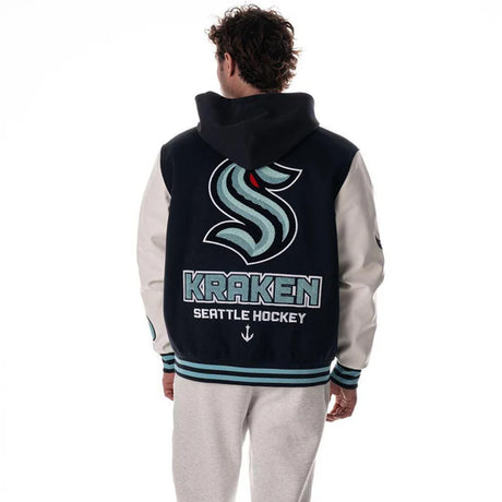 Seattle Kraken Hooded Varsity Jacket