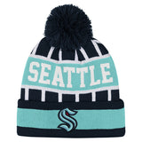 Seattle Kraken Speed Cuffed Pom Hat