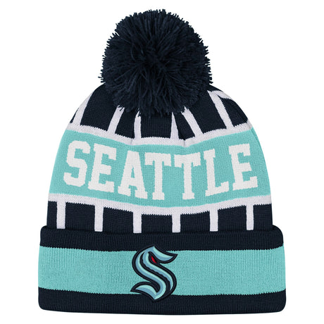 Seattle Kraken Speed Cuffed Pom Hat