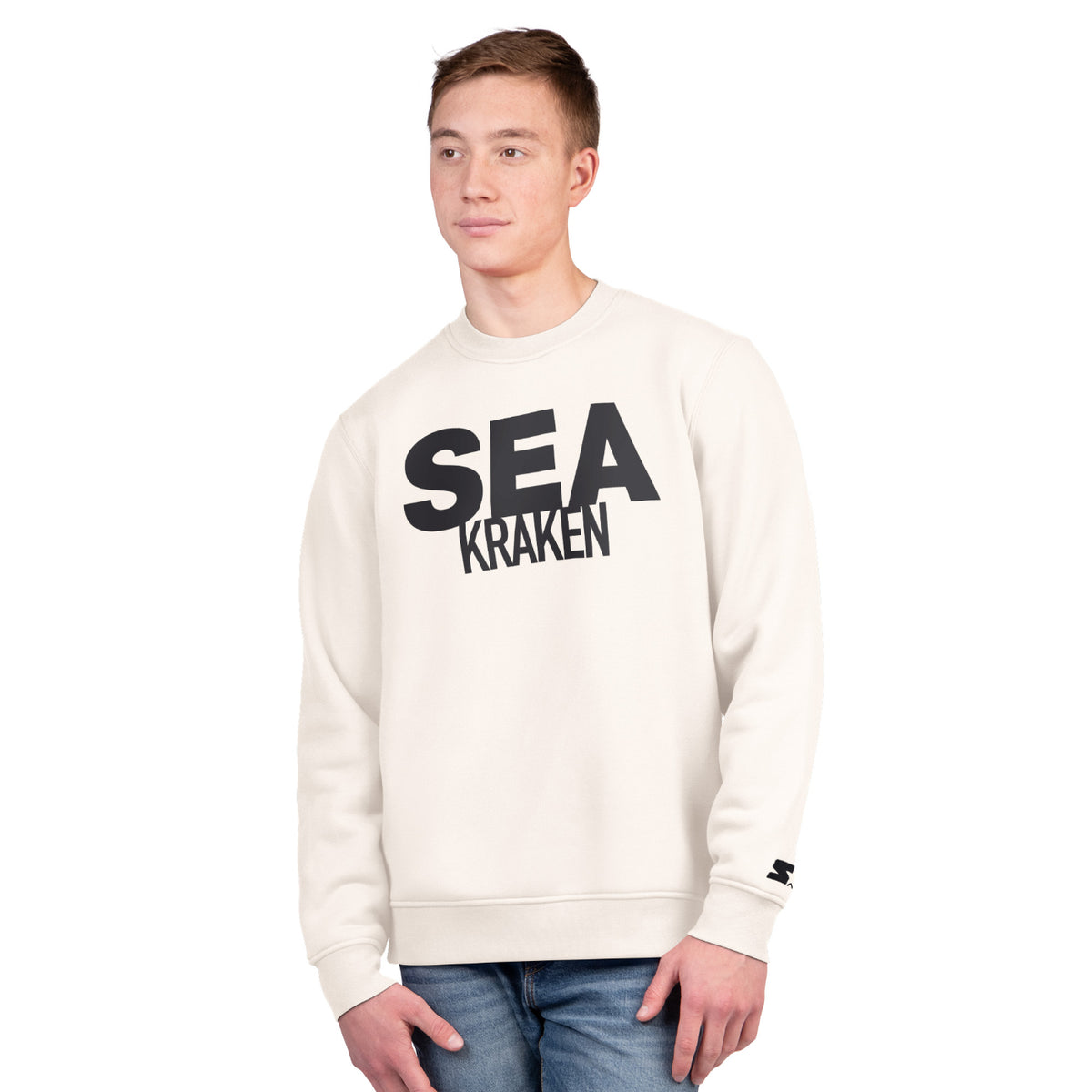 Seattle Kraken Starter SEA White Crewneck