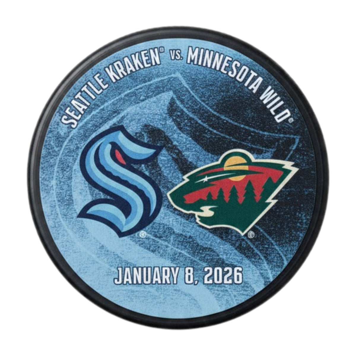 Seattle Kraken Matchup Puck - 1.8.26 - vs. Minnesota Wild