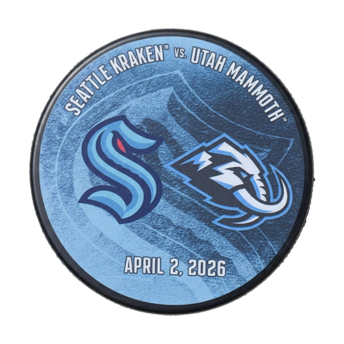 Seattle Kraken Matchup Puck - 4.2.26 - vs. Utah Mammoth