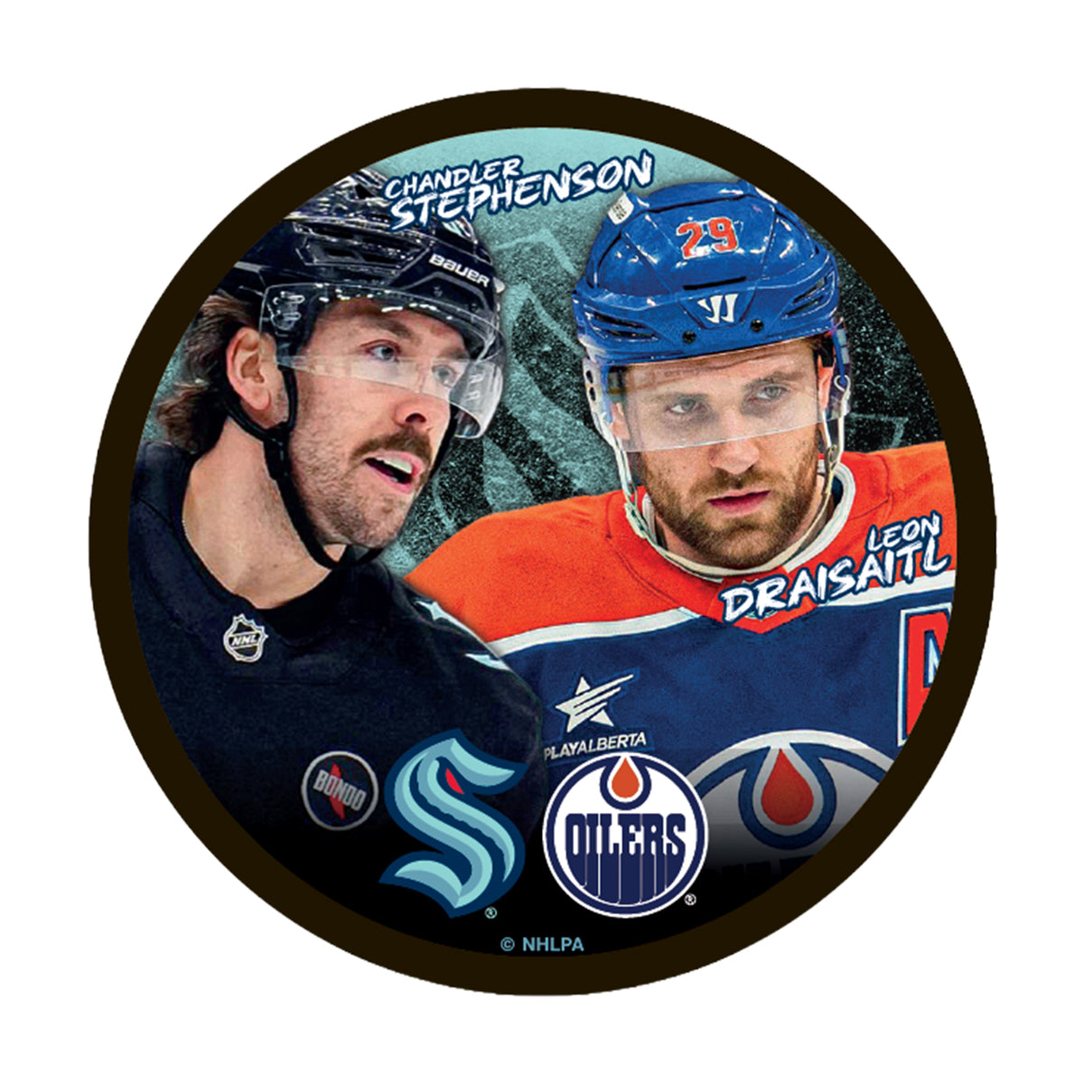 Seattle Kraken - 11.29.25 Stephenson v. Draisaitl Dueling Puck
