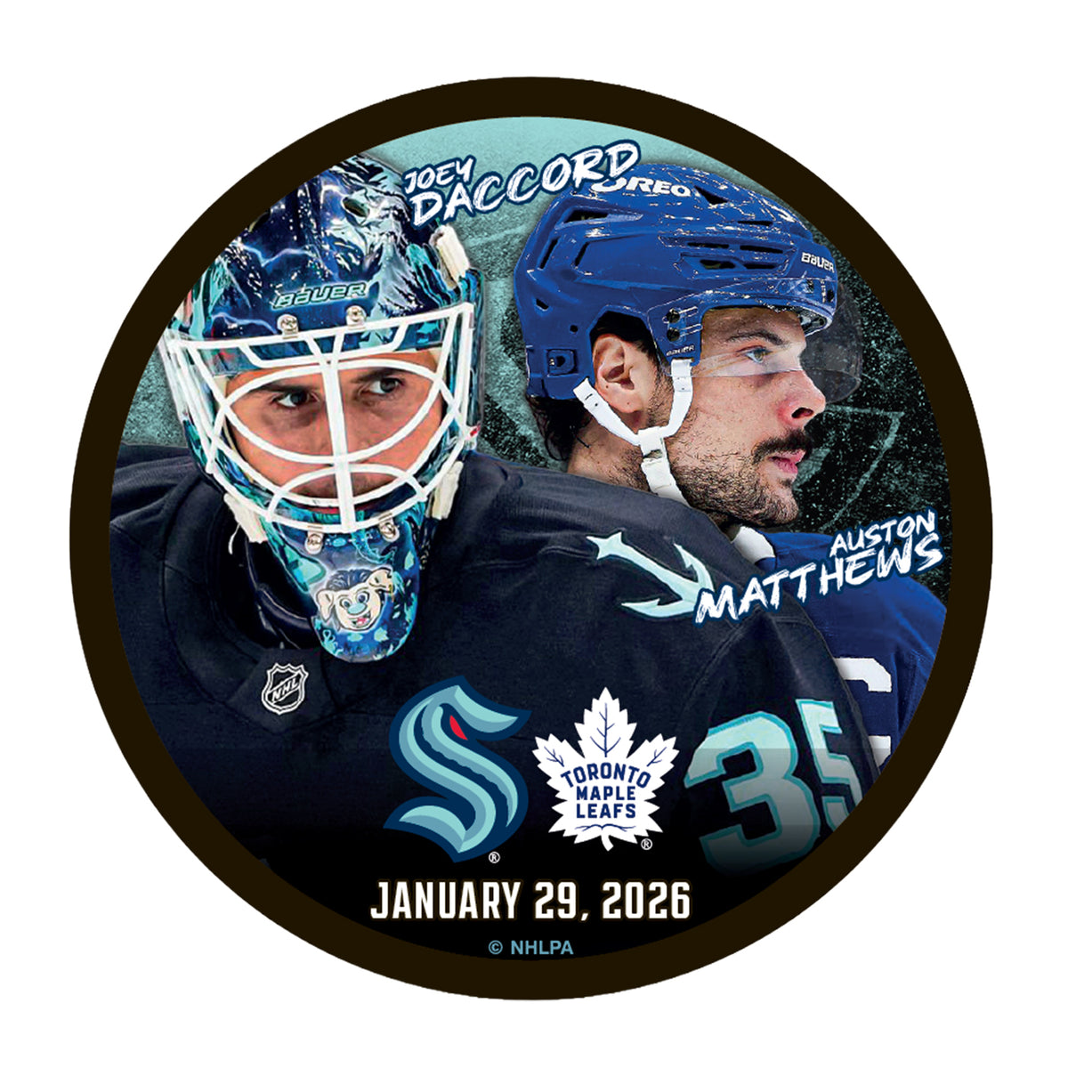 Seattle Kraken - 1.29.26 Daccord v. Matthews Dueling Puck