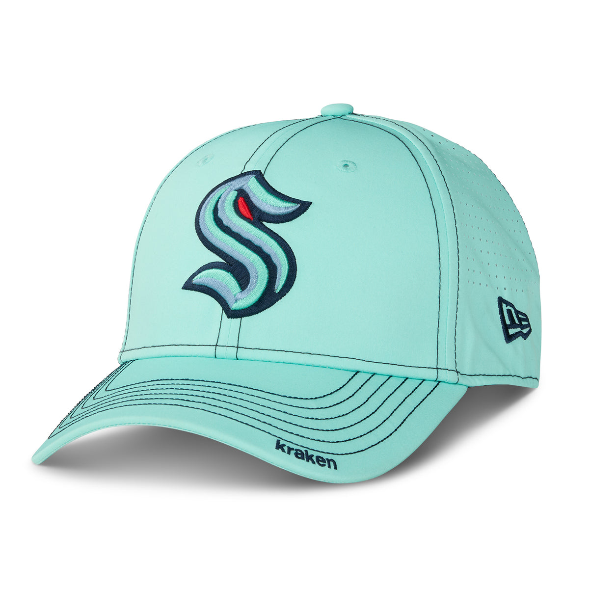 Seattle Kraken New Era Ice Blue Performance 3930 Hat