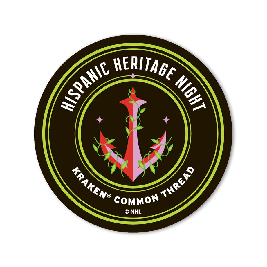 Seattle Kraken Common Thread Hispanic Heritage Puck 2025-26