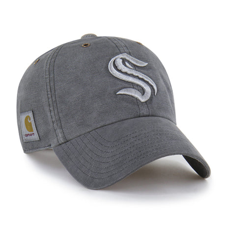 Seattle Kraken '47 Carhartt GD Gray Clean Up Cap