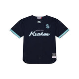 Seattle Kraken Mitchell and Ness Head Coach Mesh Button Down