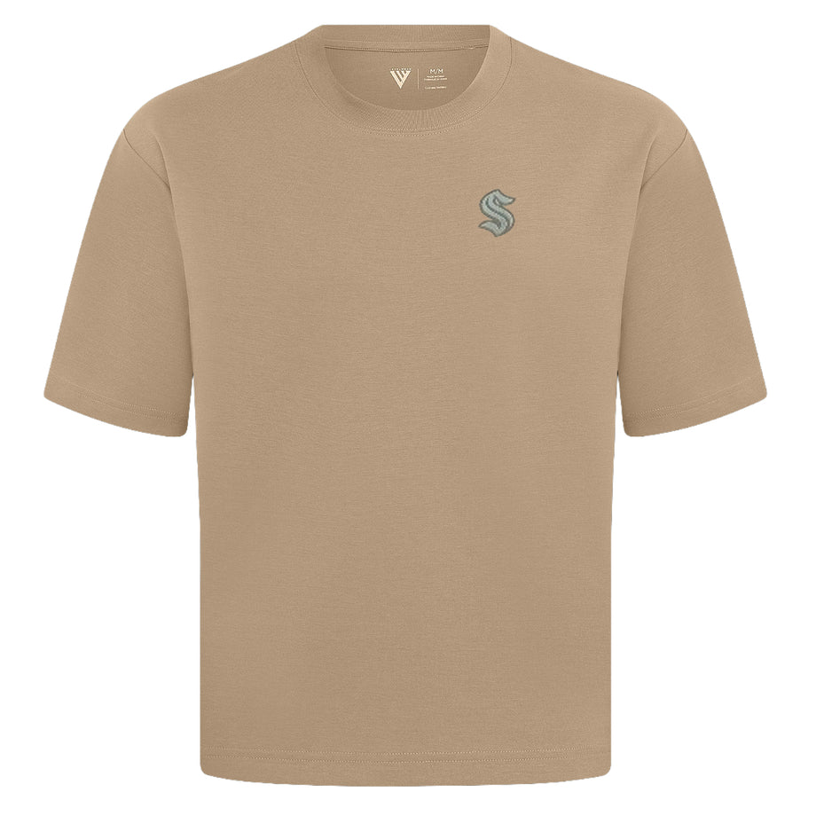 トップス suzuki takayuki knitted t-shirt beige Seattle Kraken Luxe Signature Ginger Knit Top – Seattle Hockey
