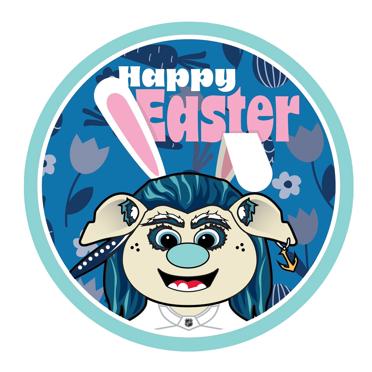 Seattle Kraken Happy Easter Buoy Puck