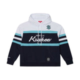 Seattle Kraken Head Coach White Navy Hoodie