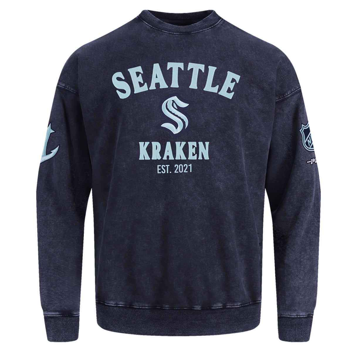 Seattle Kraken Pro Standard First Team Enzyme Wash Crewneck