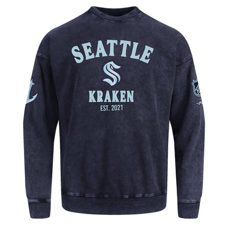Seattle Kraken Pro Standard First Team Enzyme Wash Crewneck