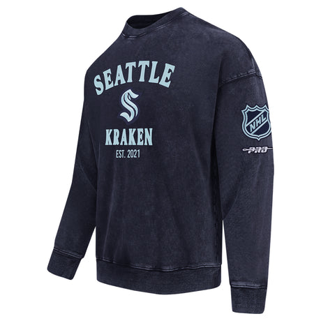 Seattle Kraken Pro Standard First Team Enzyme Wash Crewneck