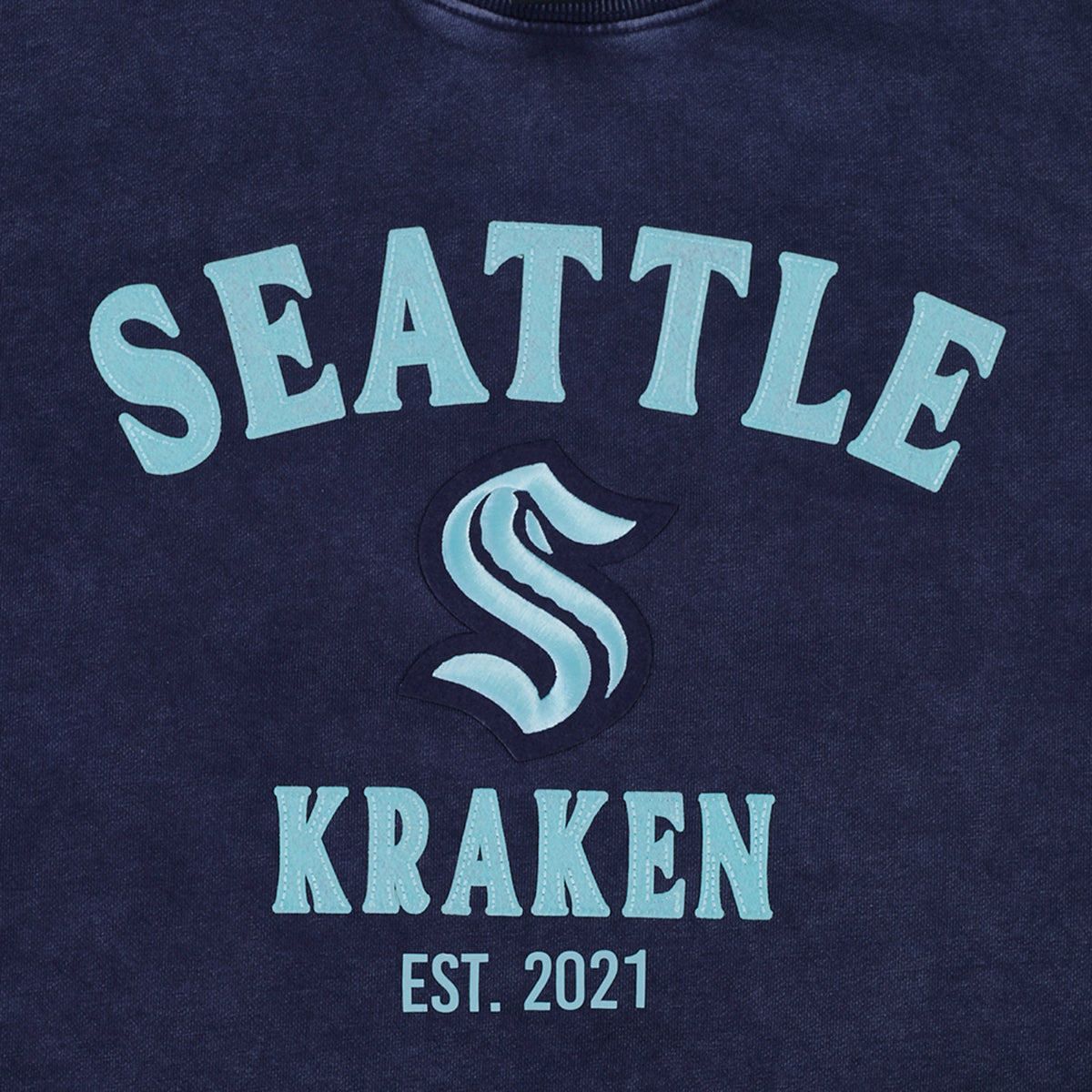 Seattle Kraken Pro Standard First Team Enzyme Wash Crewneck