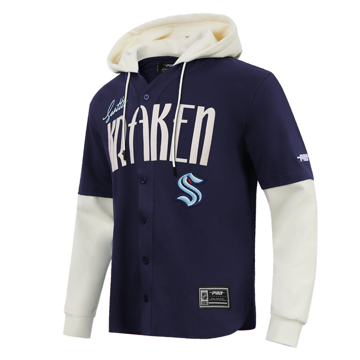 Seattle Kraken Pro Standard OG Players 2fer Button Down Hoodie