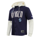 Seattle Kraken Pro Standard OG Players 2fer Button Down Hoodie
