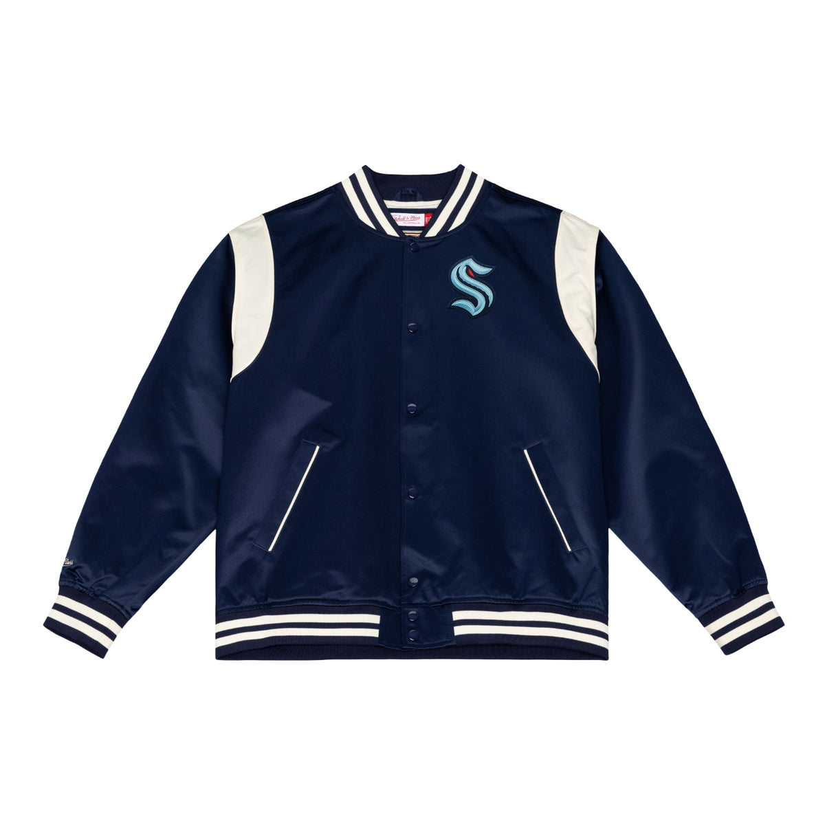 Seattle Kraken Mitchell and Ness Roots Lightweight Satin Jacket