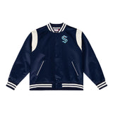 Seattle Kraken Mitchell and Ness Roots Lightweight Satin Jacket