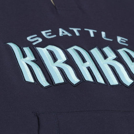 Seattle Kraken Mitchell and Ness Roots Long Sleeve Polo Pullover