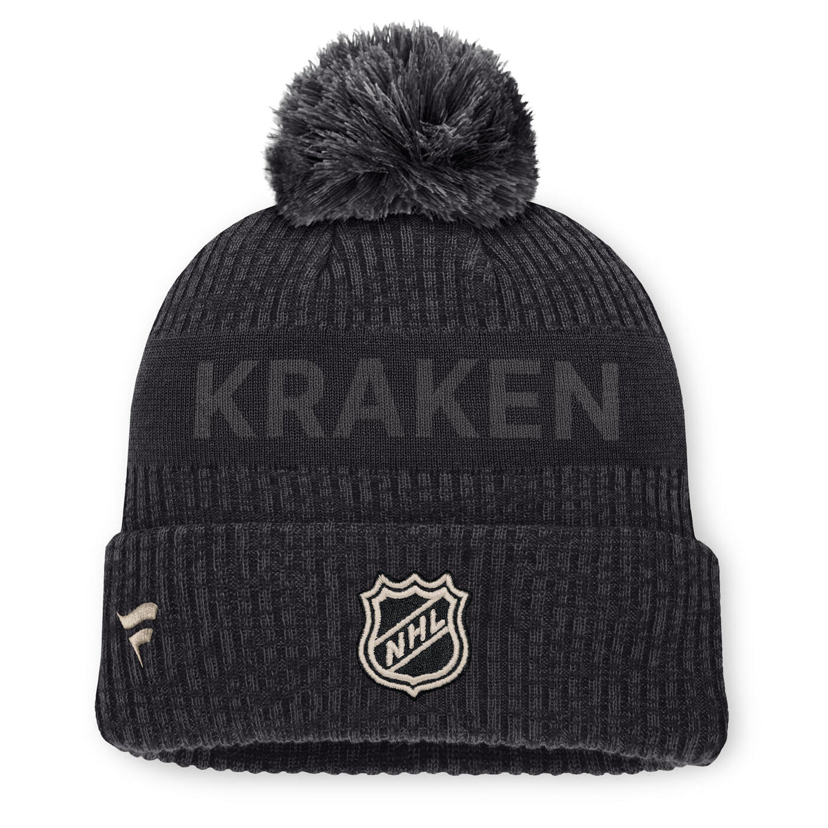Seattle Kraken Road7 Pom Phantom Beanie