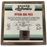 N. Niederreiter #62 Goal Puck 10.24.24