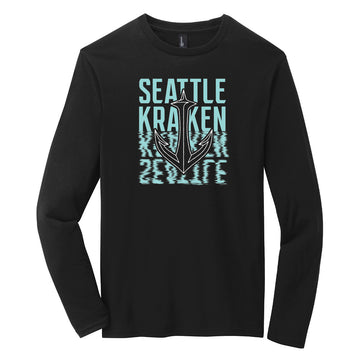 Seattle Kraken Mitchell & Ness Head Coach Pullover Hoodie - Deep Sea  Blue/Heather Gray