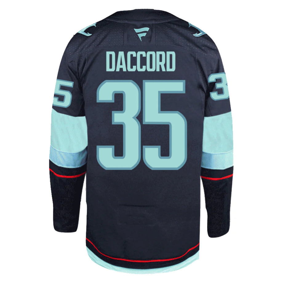 Seattle Kraken Joey Daccord #35 Home Jersey – Seattle Hockey Team