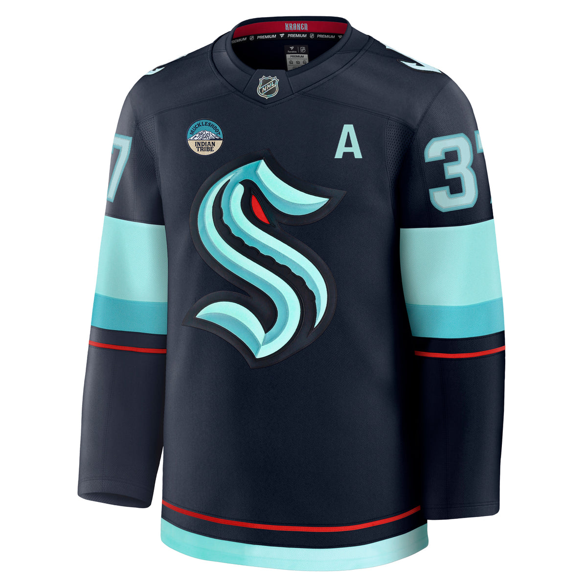 Seattle Kraken Yanni Gourde #37 Home Jersey