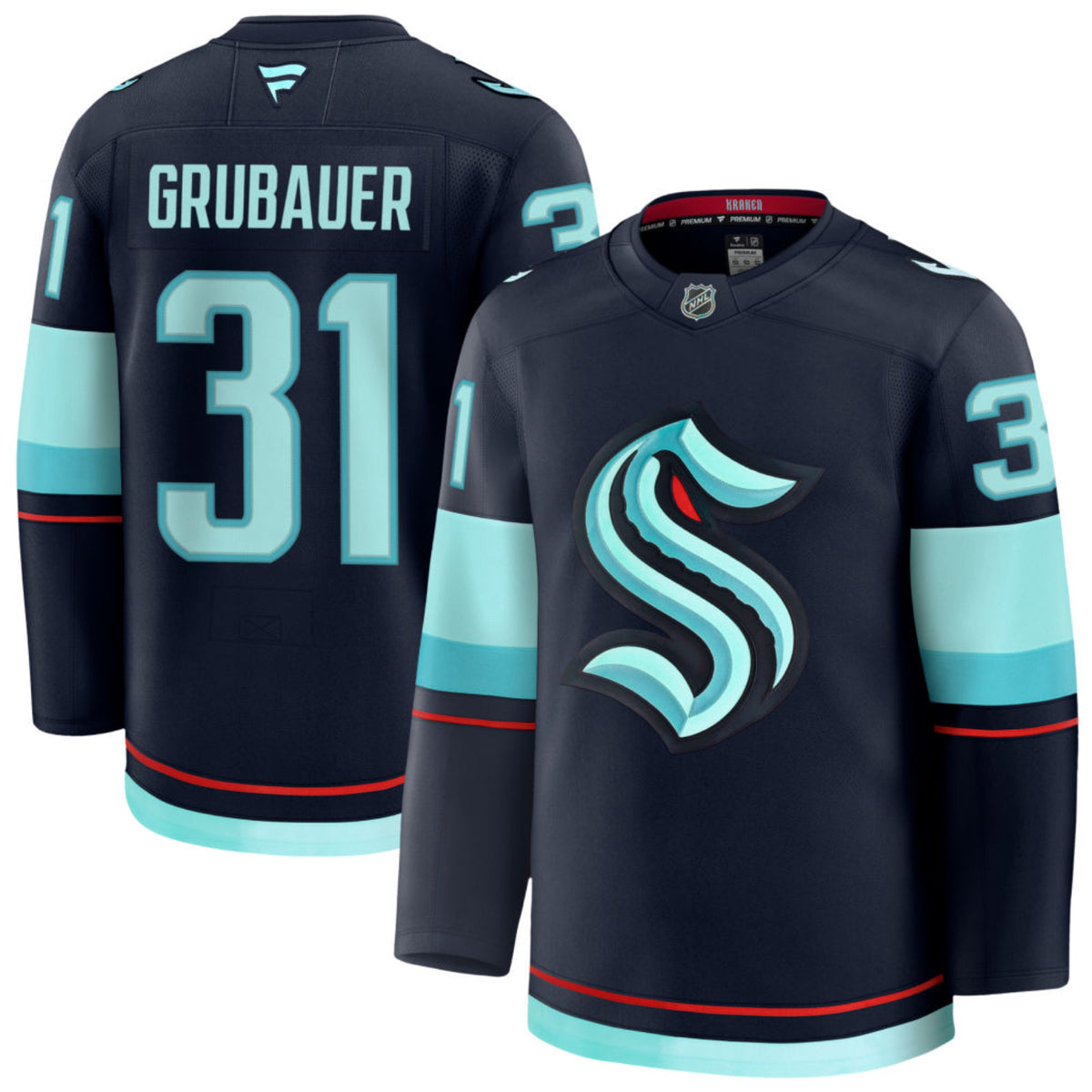 Seattle Kraken Philipp Grubauer #31 Home Jersey