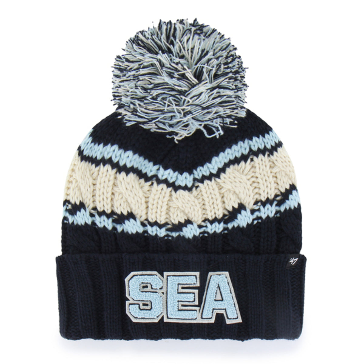 Seattle Kraken '47 SEA Emma Pom Knit Hat