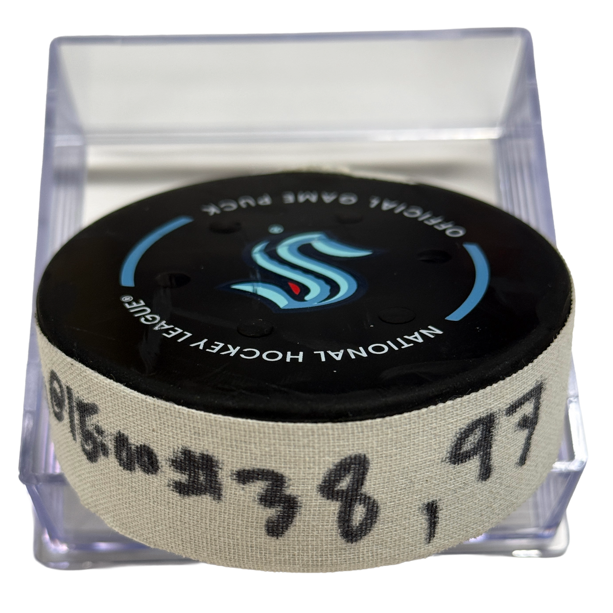 R. Hartman #38 MIN Goal Puck 1.8.26