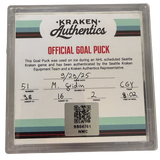 M. Gridin Goal puck CGY 9.29.25