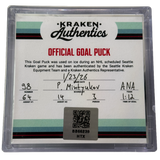 P. Mintyukov #98 ANA Goal Puck 1.23.26