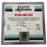 R. Poehling #25 ANA Goal Puck 1.23.26