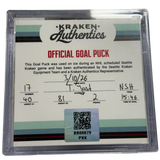 T. Jost #17 NSH Goal Puck 3.10.26