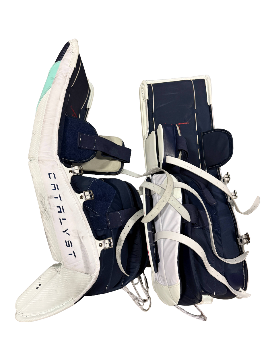 J. Daccord #35 Used Goalie Pads True – Seattle Hockey Team Store