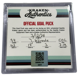 J. Kiviranta #94 COL Goal Puck 3.12.26