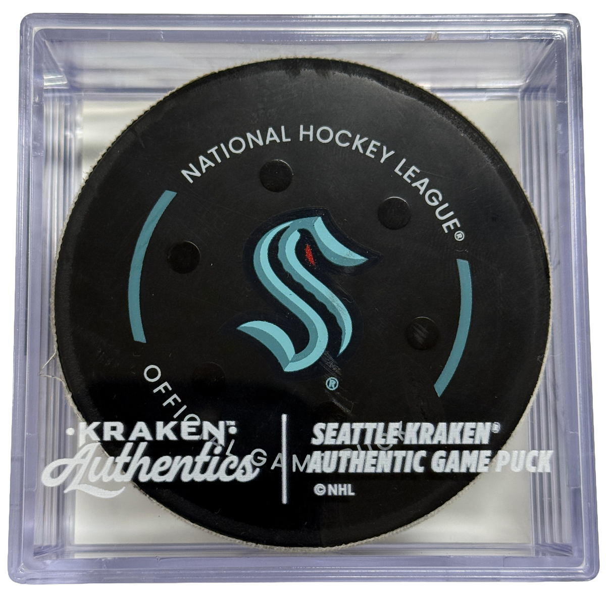 Q. Byfield #55 1/2 LAK Goal Puck 04.13.26