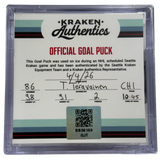 T. Teravainen #86 CHI Goal Puck 04.4.26