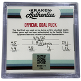 I. Mikheyev #95 CHI Goal Puck 04.4.26