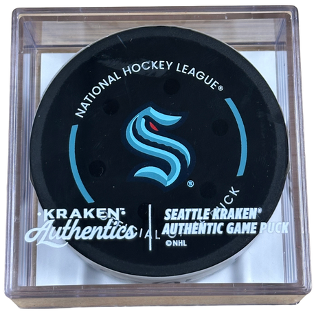 Z. Hyman #18 Goal puck EDM 11.29.25