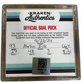 M. Frk #93 Goal Puck CGY 9.22.24